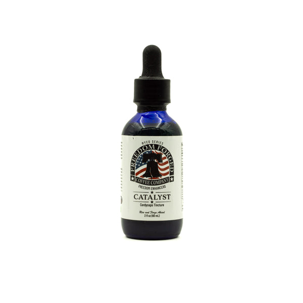 Bottle of Freedom Coffee Company Catalyst on a white background
