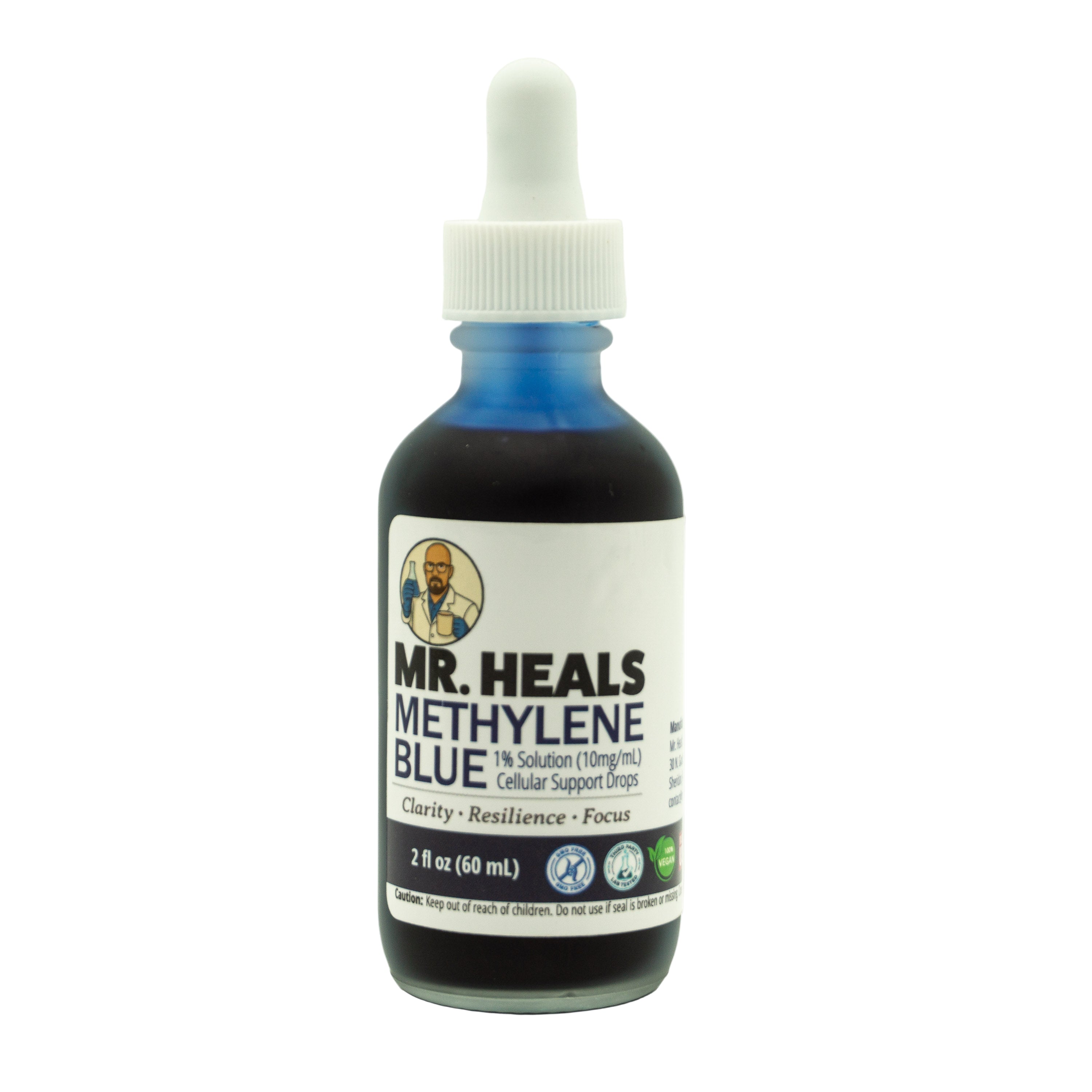 Mr. Heals Methylene Blue – 1% Solution (2 oz)