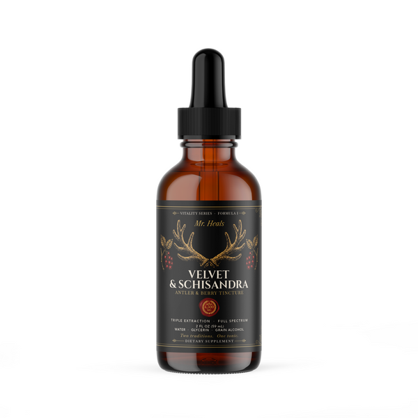 Velvet & Schisandra | Triple-Extraction Tincture | Mr. Heals