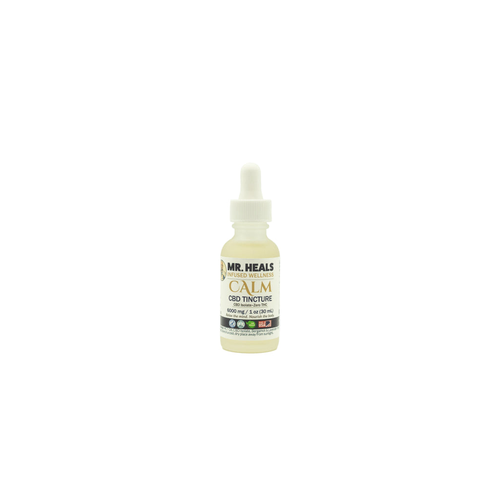 Mr. Heals Calm Tincture – Zero THC – 6000mg (1 oz)