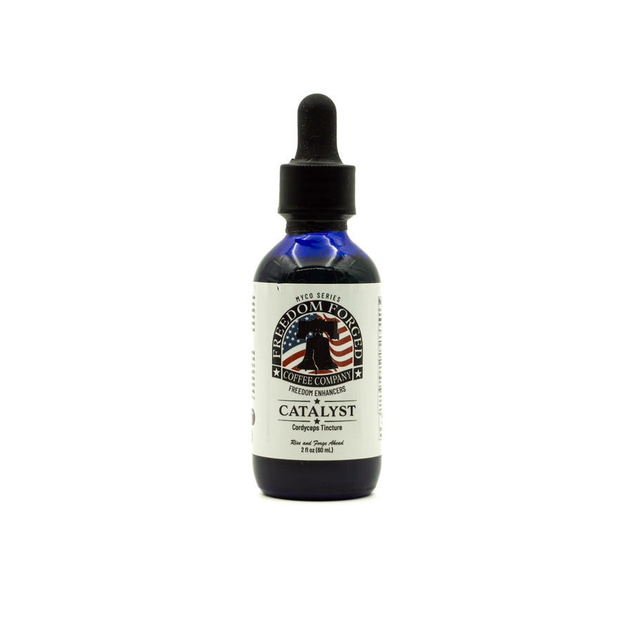 Bottle of Freedom Coffee Company Catalyst on a white background