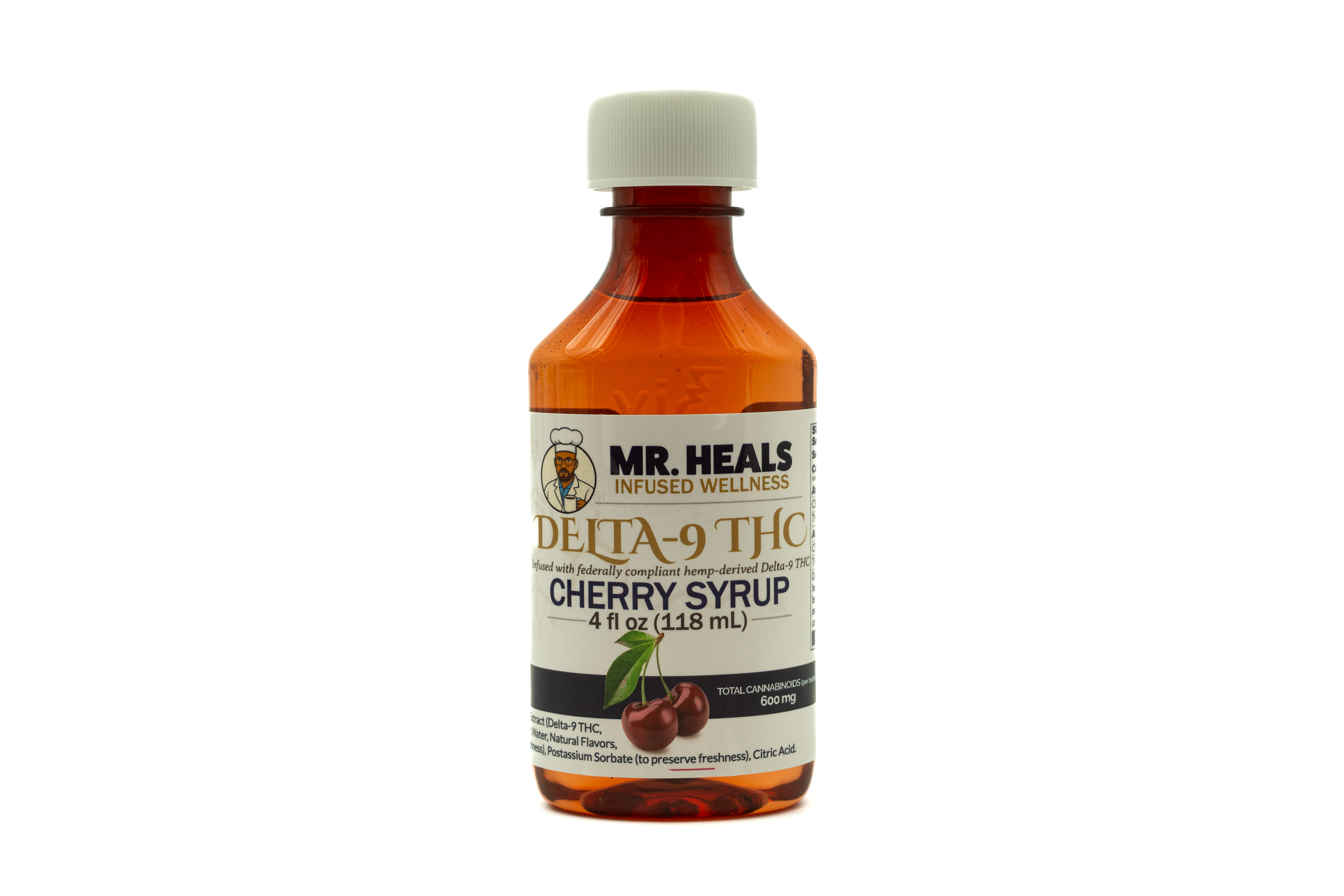 Mr. Heals Delta-9 THC Cherry Syrup – 600mg