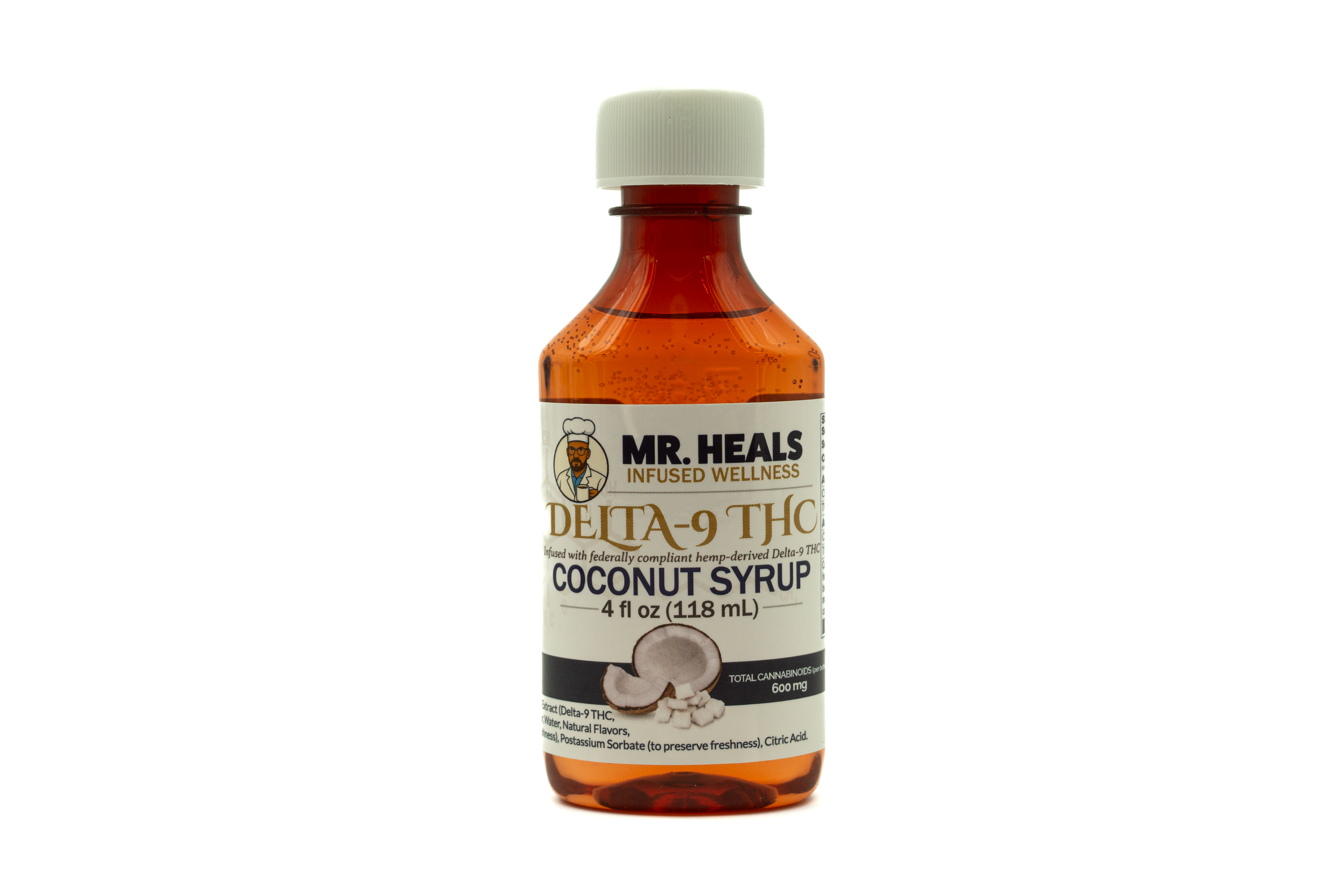 Mr. Heals Delta-9 THC Coconut Syrup – 600mg