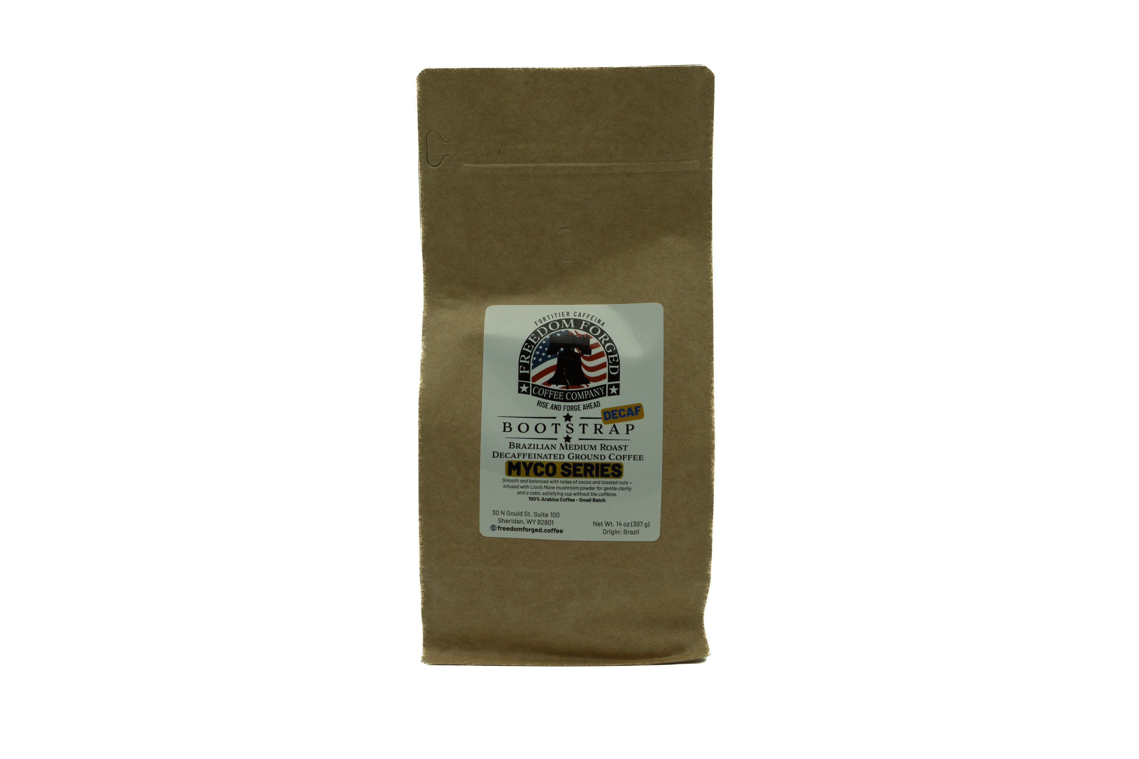 Bootstrap Decaf – Myco Series (Lion’s Mane) | Ground Mushroom Coffee