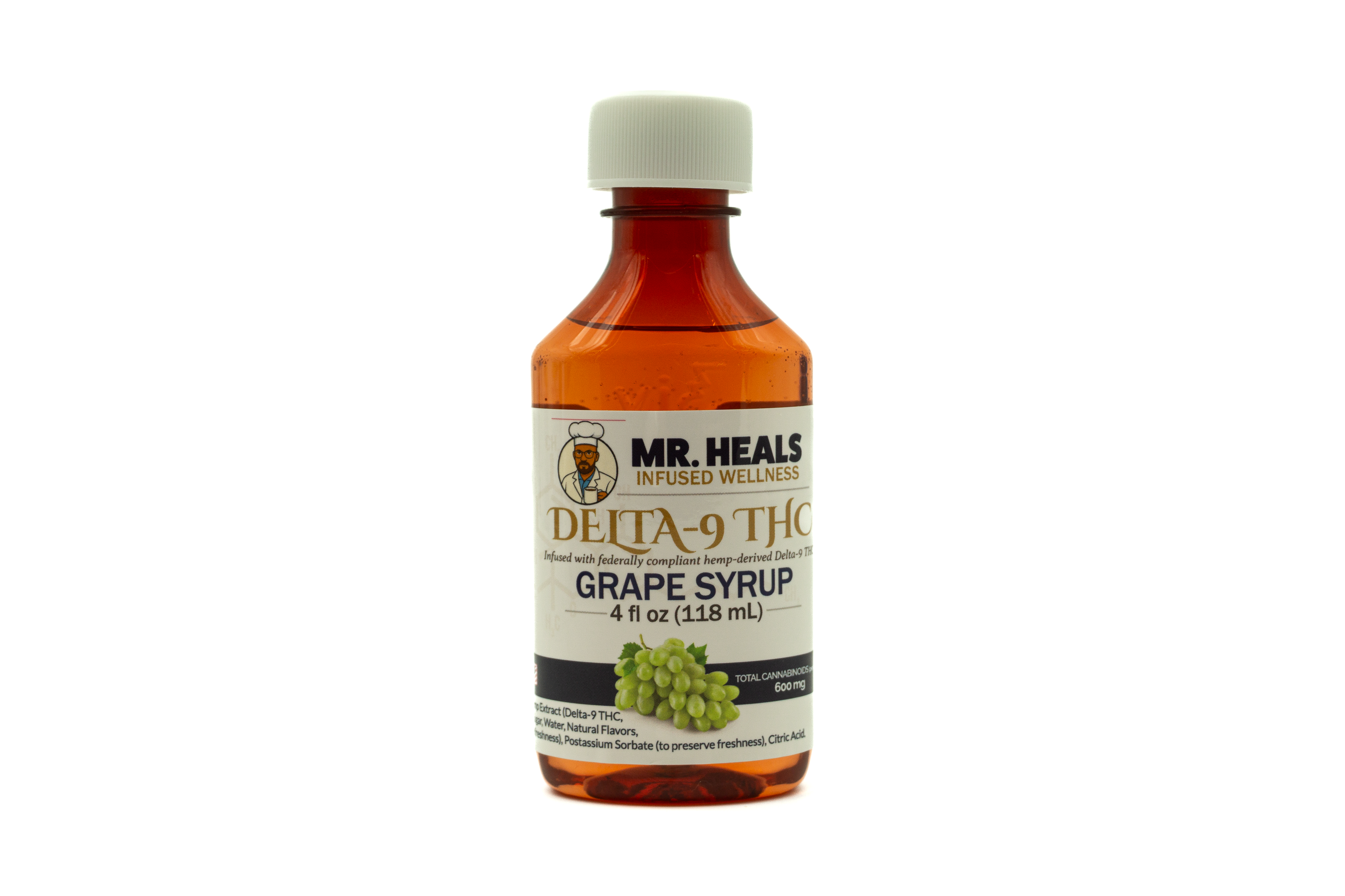 Mr. Heals Delta-9 THC Grape Syrup – 600mg