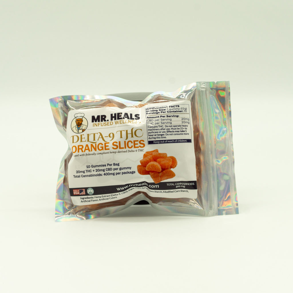 Delta-9 THC Orange Slices – 10 Pack