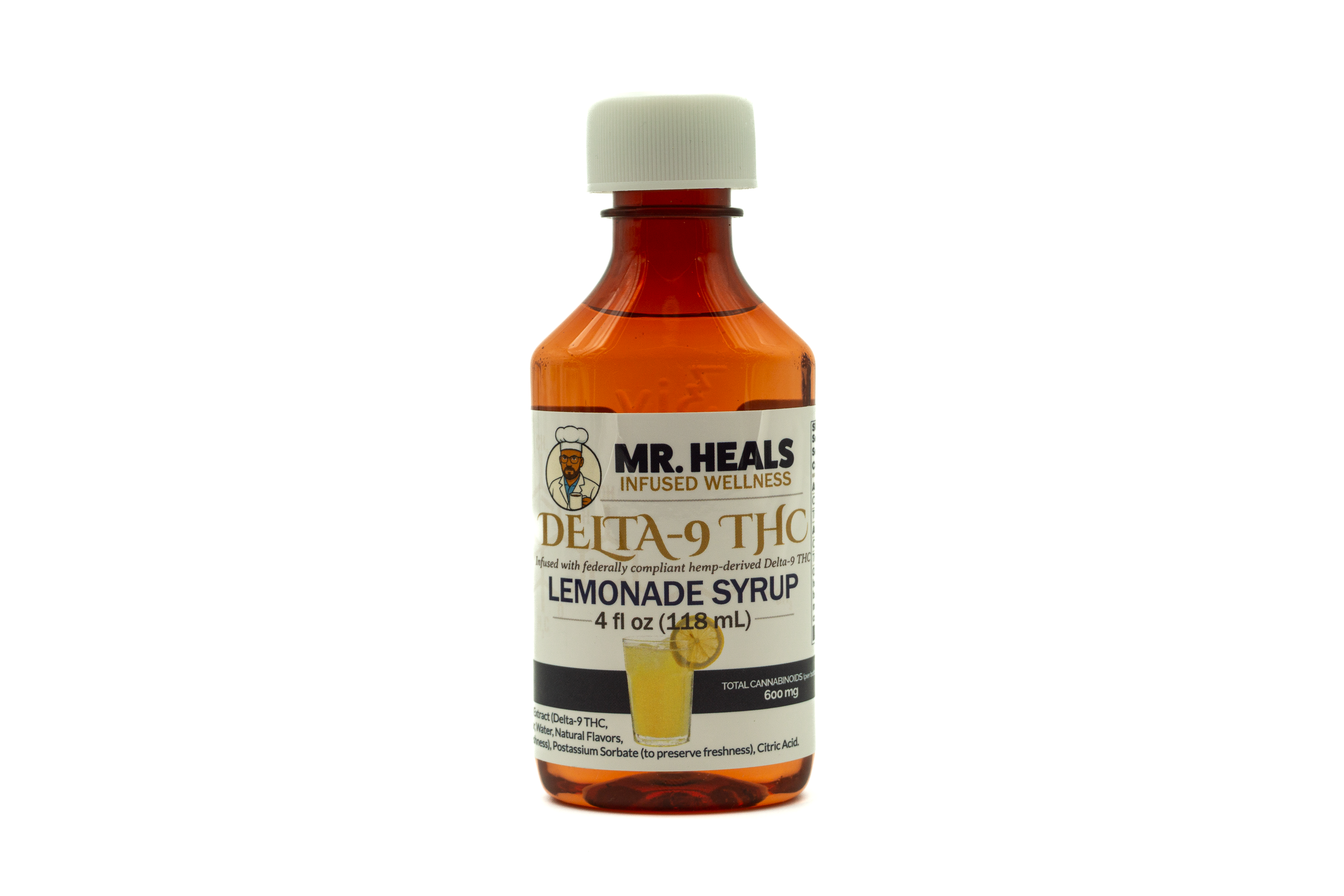 Mr. Heals Delta-9 THC Lemonade Syrup – 600mg