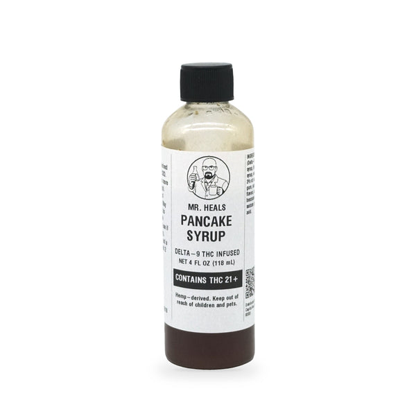 Mr. Heals Delta-9 THC Pancake Syrup, 4 fl oz bottle