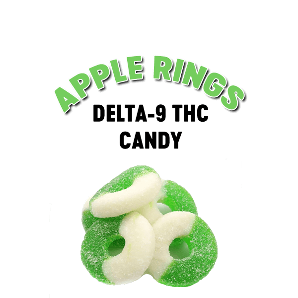 Delta-9 THC green apple ring gummies