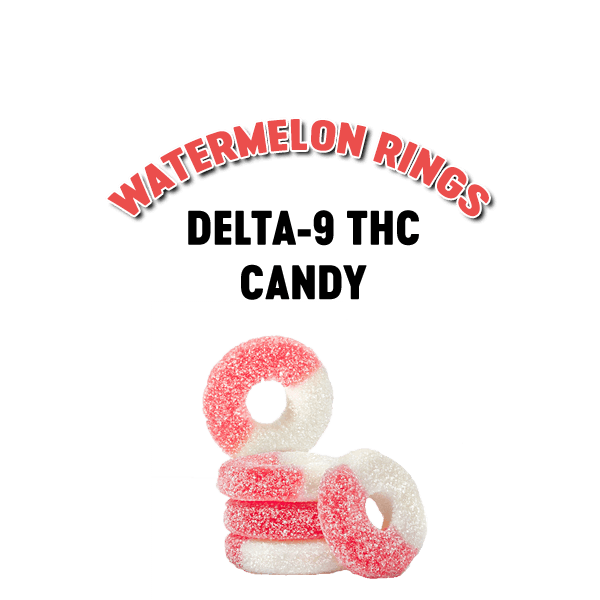Delta-9 THC watermelon ring gummies
